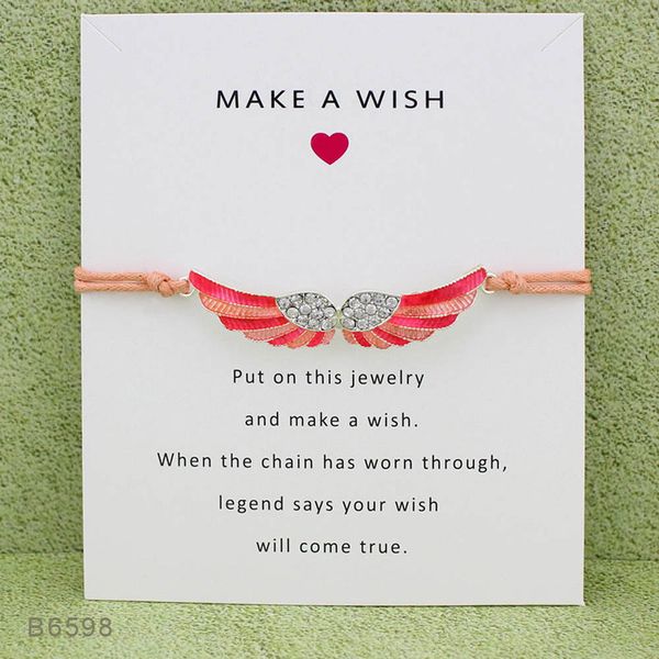 wings handmade rope charm bracelets for women men friendship statement wish jewelry gift with card ing, Golden;silver
wings handmade rope charm bracelets for women men friendship statement wish jewelry gift with card ing, Golden;silver