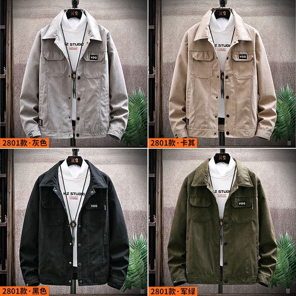 men coat spring tooling function the spring and autumn period and the han edition of men's fashion cowboy, Black;brown
men coat spring tooling function the spring and autumn period and the han edition of men's fashion cowboy, Black;brown