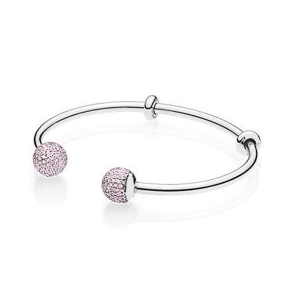 2019 new 100% 925 sterling silver 596438pcz moments silver open bangle with pave caps pink charm original pandora jewelry set gift, Golden;silver
2019 new 100% 925 sterling silver 596438pcz moments silver open bangle with pave caps pink charm original pandora jewelry set gift, Golden;silver