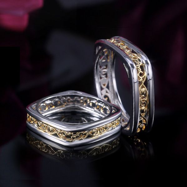huitan fashion new gothic women midi ring luxury two tone hollow out pattern geometric finger rings personality cool gadget ring, Slivery;golden
huitan fashion new gothic women midi ring luxury two tone hollow out pattern geometric finger rings personality cool gadget ring, Slivery;golden