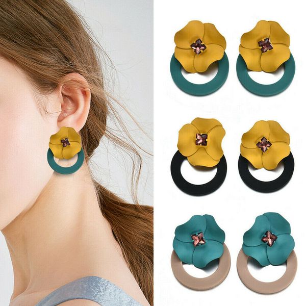 new women ladies trendy fashion elegant circle flower statement dangle drop earrings gift for girlfriend or wife, Silver
new women ladies trendy fashion elegant circle flower statement dangle drop earrings gift for girlfriend or wife, Silver
