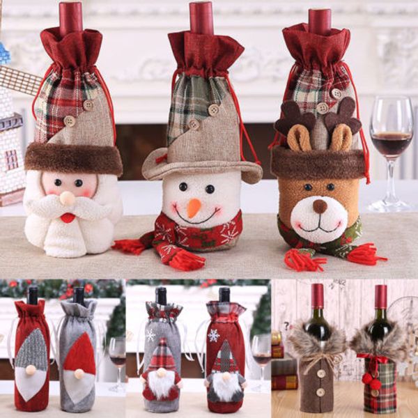 christmas wine bottle cover bags printed santa snowman party ornament decor table xmas home decor
christmas wine bottle cover bags printed santa snowman party ornament decor table xmas home decor