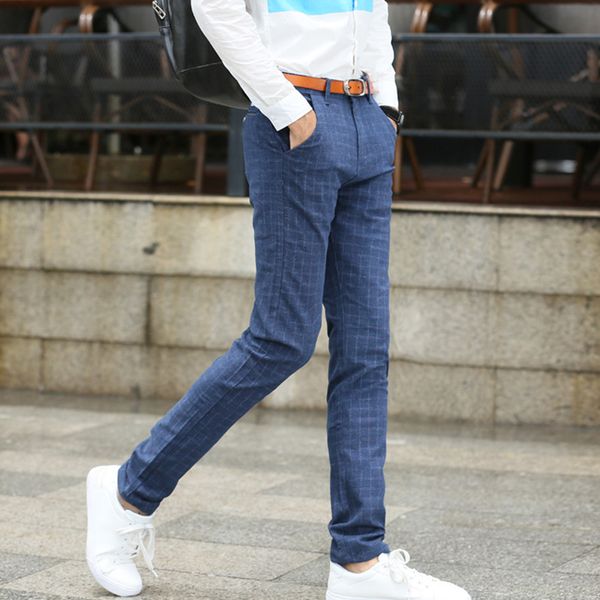 2019 new trend plaid smart business casual full length pants mens office wear straight pants male slim fit autumn trousers 28-40, Black
2019 new trend plaid smart business casual full length pants mens office wear straight pants male slim fit autumn trousers 28-40, Black