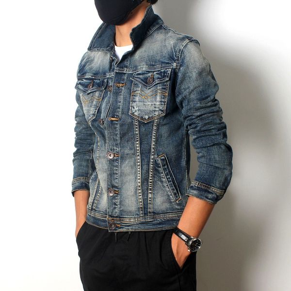 new denim jacket male korean version of the slim denim jacket fashion men's retro casual shirt men's, Black;brown
new denim jacket male korean version of the slim denim jacket fashion men's retro casual shirt men's, Black;brown