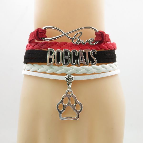 infinity love bobcats bracelet heart charm bobcats dog bracelets & bangles for woman and man, Golden;silver
infinity love bobcats bracelet heart charm bobcats dog bracelets & bangles for woman and man, Golden;silver