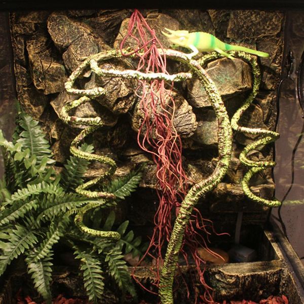 collapsible reptile vines habitat decoration artificial simulated rattan lizard green plants jungle climber reptile supplies
collapsible reptile vines habitat decoration artificial simulated rattan lizard green plants jungle climber reptile supplies