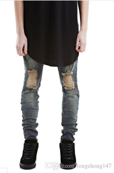 men women destroyed denim jeans biker straight jeans elasticity hole trousers broken pants man's rippid pants casual black white je, Blue
men women destroyed denim jeans biker straight jeans elasticity hole trousers broken pants man's rippid pants casual black white je, Blue