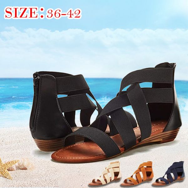 summer sandals women casual shoes female sandals women flat rome zip feminina soft bottom sandalia, Black
summer sandals women casual shoes female sandals women flat rome zip feminina soft bottom sandalia, Black