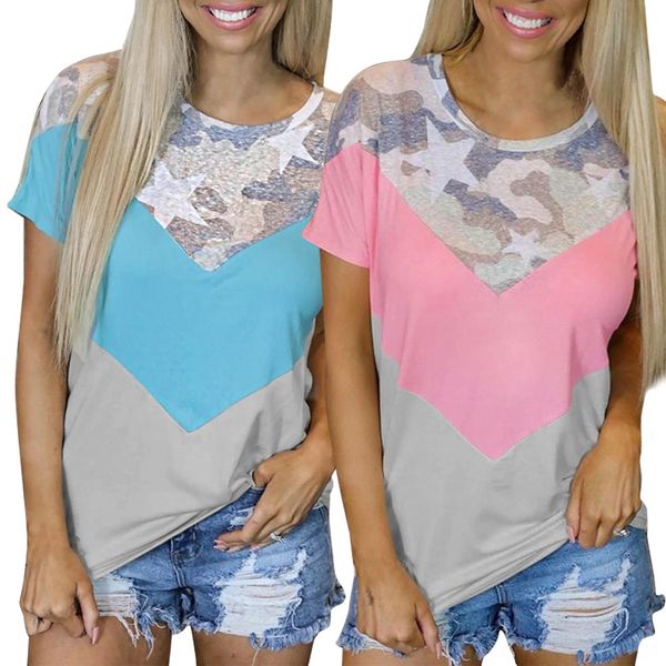 2020 color matching camouflage round collar loose 2020 color t-shirt matching camouflage round collar loose t-shirt, White
2020 color matching camouflage round collar loose 2020 color t-shirt matching camouflage round collar loose t-shirt, White