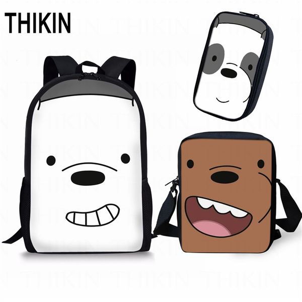thikin cartoon children school bag peanda grizzly ice bear funny 3pcs/set backpack with different patterns mochila
thikin cartoon children school bag peanda grizzly ice bear funny 3pcs/set backpack with different patterns mochila
