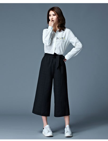 2020 wide leg pants spring models modal seven wide leg pants skirts loose large size women home rejection pants trousers, Black;white
2020 wide leg pants spring models modal seven wide leg pants skirts loose large size women home rejection pants trousers, Black;white