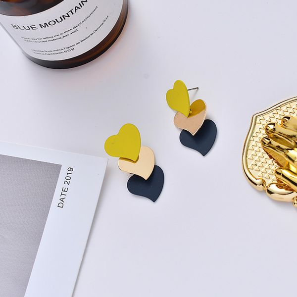 korean personality contrast color peach heart stitching ins wind cute earrings earrings sweet girl love long, Golden;silver
korean personality contrast color peach heart stitching ins wind cute earrings earrings sweet girl love long, Golden;silver