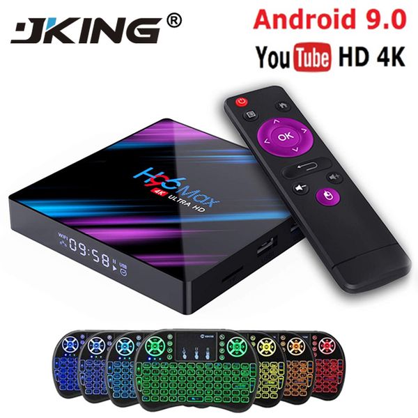 

H96 MAX RK3318 Smart TV Box Android 9.0 4GB 32GB 64GB Медиаплеер 4K Google Voice Assistant Netflix Youtube H96MAX 2GB16GB