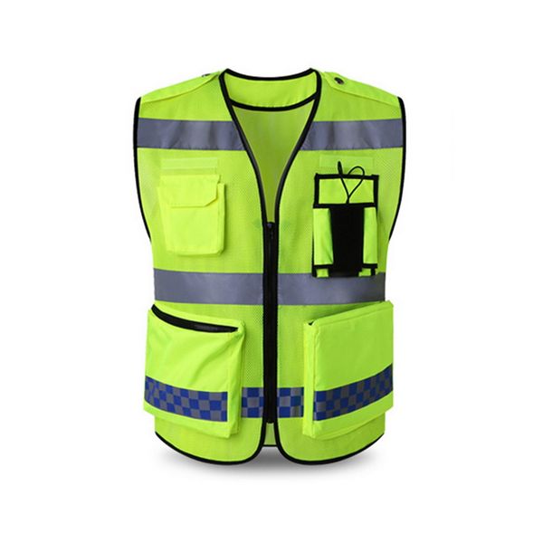 high visibility reflective vest multi pockets construction safety vest solid night outwear working security vests, Black;white
high visibility reflective vest multi pockets construction safety vest solid night outwear working security vests, Black;white