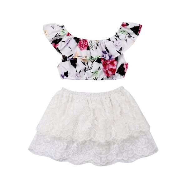 floral toddler baby girls 1-5y clothes sets 2pcs print off-shoulder crop white lace skirts outfits clothes summer
floral toddler baby girls 1-5y clothes sets 2pcs print off-shoulder crop white lace skirts outfits clothes summer