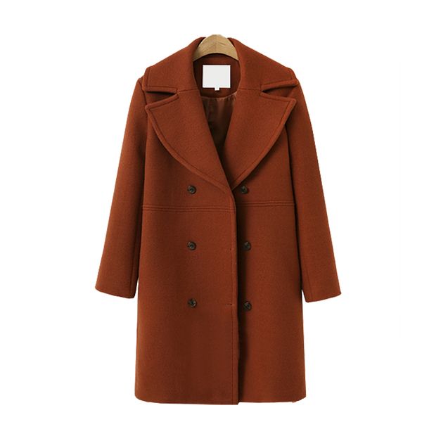 pop autumn winter fashion women coats casual jackets long sleeve blazer outwear female elegant wool double breasted coat, Tan;black
pop autumn winter fashion women coats casual jackets long sleeve blazer outwear female elegant wool double breasted coat, Tan;black