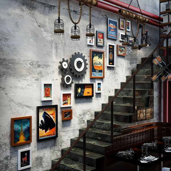 18 pieces/set stairs p frame wall restaurant combination p frame decorations painting hanging wall picture retro
18 pieces/set stairs p frame wall restaurant combination p frame decorations painting hanging wall picture retro