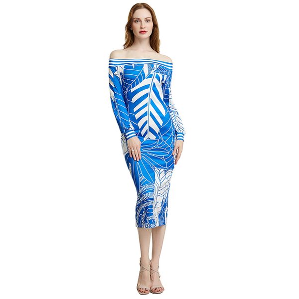New Design Casual Style Women Dress Print Slash Neck Full Sleeve Bodycon Midi Dress Vestido Size S-2XL
New Design Casual Style Women Dress Print Slash Neck Full Sleeve Bodycon Midi Dress Vestido Size S-2XL