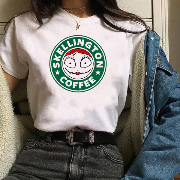 2019 graphic skull drink coffee funny printed fashion cartoon printed t-shirt shirt halloween female tee shirt women, White
2019 graphic skull drink coffee funny printed fashion cartoon printed t-shirt shirt halloween female tee shirt women, White