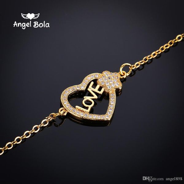 lovely micro cz zircon love charm bracelet femme adjustable chain family christmas bracelets jewelry for women girls, Black
lovely micro cz zircon love charm bracelet femme adjustable chain family christmas bracelets jewelry for women girls, Black