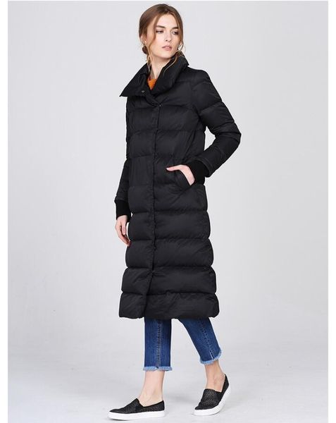 2019 femmes couleur unie revers slim long doudoune épaissie grande taille nouvelle annonce, Black
2019 femmes couleur unie revers slim long doudoune épaissie grande taille nouvelle annonce, Black