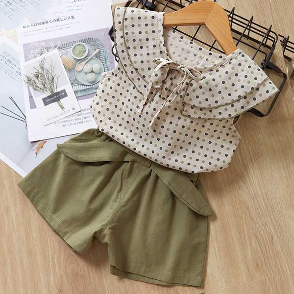 clothing sets sweet kids' wear 2021 summer college style polka dot print short-sleeved shirt bow shorts set female 1-6 year baby clothe, White
clothing sets sweet kids' wear 2021 summer college style polka dot print short-sleeved shirt bow shorts set female 1-6 year baby clothe, White