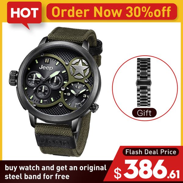 jeep original men watches military outdoor sport quartz green cavas watches brand water resistant luxury watches jp15203 c19021601, Slivery;brown
jeep original men watches military outdoor sport quartz green cavas watches brand water resistant luxury watches jp15203 c19021601, Slivery;brown