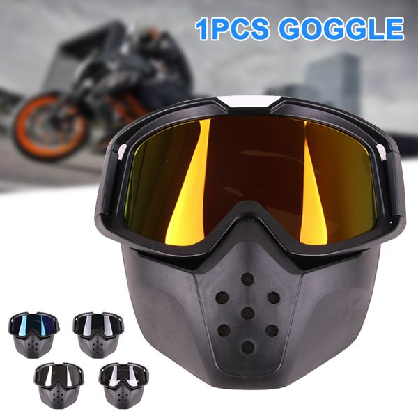 1 Pcs Motorcycle Helmet Goggle Cover Vintage Windproof Protect Eye For Outdoor Ys-buy