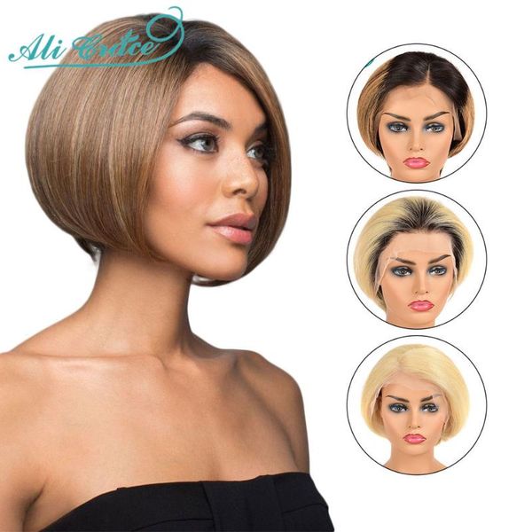 ali grace pixie cut wig brazilian straight hair 8 inch short blunt cut bob 13x4 lace front wig pre plucked human hair wigs, Black;brown
ali grace pixie cut wig brazilian straight hair 8 inch short blunt cut bob 13x4 lace front wig pre plucked human hair wigs, Black;brown
