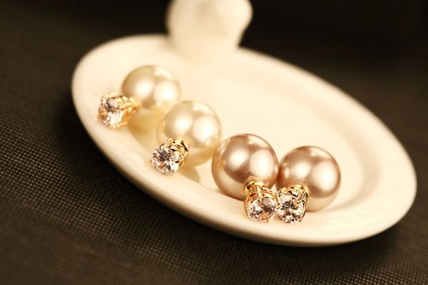 wholesale europe and the united states before and after fashion with pearl zircon female earrings plated with gold not easy to fade female e, Silver
wholesale europe and the united states before and after fashion with pearl zircon female earrings plated with gold not easy to fade female e, Silver