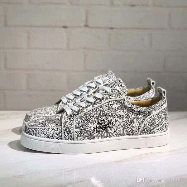 designr shoes low cut junior calf bottom is red flats sneaker men women party wedding shoes genuine leather spikes lace-up casual shoes, Black
designr shoes low cut junior calf bottom is red flats sneaker men women party wedding shoes genuine leather spikes lace-up casual shoes, Black