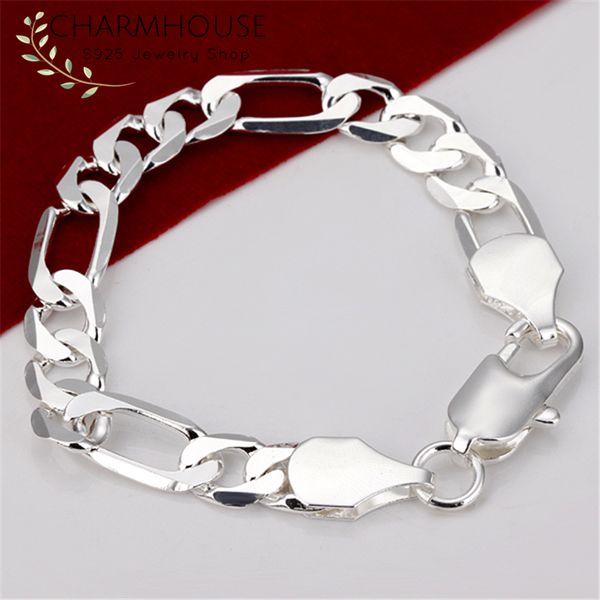 charmhouse bracelet for men sterling silver 12mm figaro chain bracelets & bangles wristband pulseira homme male jewelry gifts, Black
charmhouse bracelet for men sterling silver 12mm figaro chain bracelets & bangles wristband pulseira homme male jewelry gifts, Black