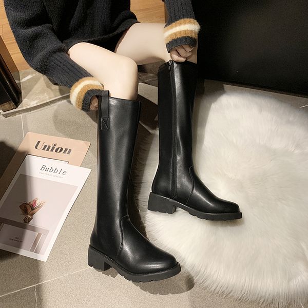 woman flat boots winter shoes for women round toe zipper leather booties thigh high heels high boots-women low 2020, Black
woman flat boots winter shoes for women round toe zipper leather booties thigh high heels high boots-women low 2020, Black