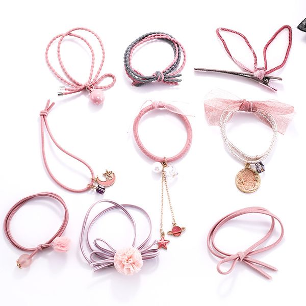 9 pcs new starry saturn ring headband hairpin set small freshness sen female girl's heart ring rubber band star hair rope gift
9 pcs new starry saturn ring headband hairpin set small freshness sen female girl's heart ring rubber band star hair rope gift
