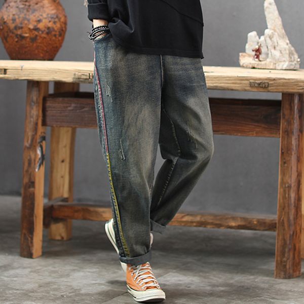 women jeans denim pants joggers striped big loose long retro vintage fashion casual for spring autumn bo56231920, Blue
women jeans denim pants joggers striped big loose long retro vintage fashion casual for spring autumn bo56231920, Blue