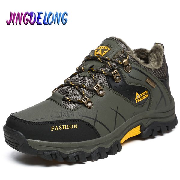 classic winter men's snow boots plush warm mens ankle boots outdoor non-slip male hiking waterproof leather sneakers 39-47, Black
classic winter men's snow boots plush warm mens ankle boots outdoor non-slip male hiking waterproof leather sneakers 39-47, Black
