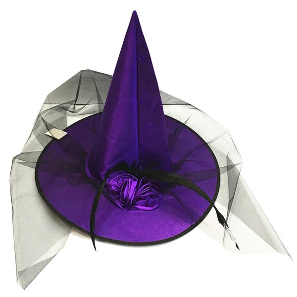 halloween witch hat costume party rose mesh decoration witch hat cospaly costumes prop 669
halloween witch hat costume party rose mesh decoration witch hat cospaly costumes prop 669