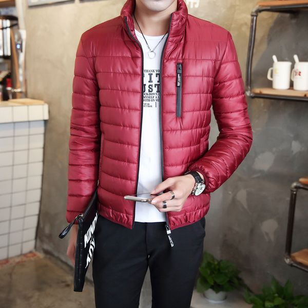 new style winter thick men stand collar solid color down jacket cotton-padded clothes youth korean-style casual cotton overcoat, Black
new style winter thick men stand collar solid color down jacket cotton-padded clothes youth korean-style casual cotton overcoat, Black
