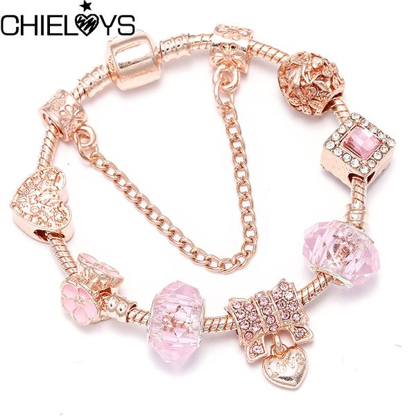 chieloys 2019 fashion crystal bow-knot brand charm bracelets & bangles for women diy rose gold color charm pulseras bracelets, Golden;silver
chieloys 2019 fashion crystal bow-knot brand charm bracelets & bangles for women diy rose gold color charm pulseras bracelets, Golden;silver