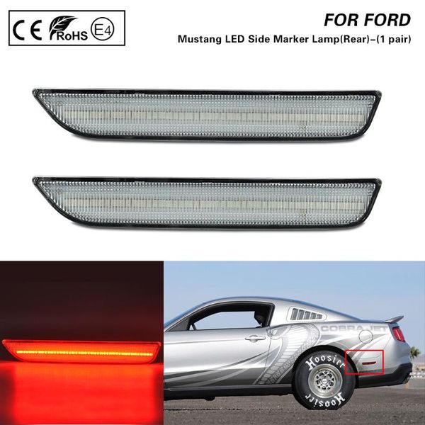 for 2010-2014 mustang clear lens rear led side fender marker light lamp red light us version 2x
for 2010-2014 mustang clear lens rear led side fender marker light lamp red light us version 2x