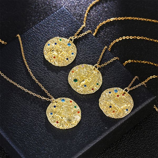 12 constellation necklace pendant for woman leo aries pisces cancer capricorn aquarius libra virgo necklace link chain necklace, Silver
12 constellation necklace pendant for woman leo aries pisces cancer capricorn aquarius libra virgo necklace link chain necklace, Silver