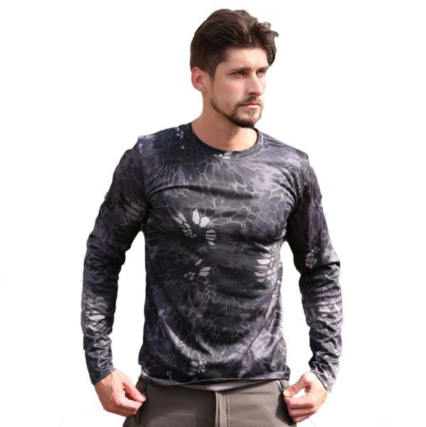 men camouflage long sleeve tshirt wear athletic & outdoor apparel outdoor hiking tactical quickdrying sports shirt running and climbing brea, Gray;blue
men camouflage long sleeve tshirt wear athletic & outdoor apparel outdoor hiking tactical quickdrying sports shirt running and climbing brea, Gray;blue