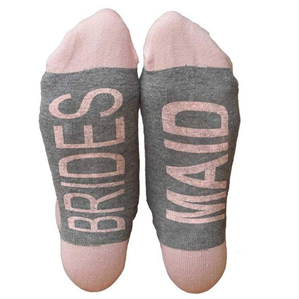 bridesmaid socks the bride socks wedding party sock maid of honor gift pink white party favor
bridesmaid socks the bride socks wedding party sock maid of honor gift pink white party favor