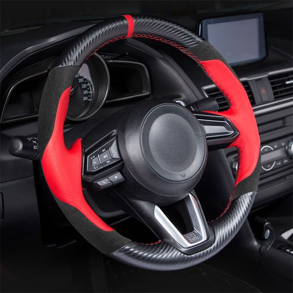 handlebar braided leather steering wheel cover for 6 gj cx3 cx-5 cx-4 axela steering wheel cover modification 1pc
handlebar braided leather steering wheel cover for 6 gj cx3 cx-5 cx-4 axela steering wheel cover modification 1pc
