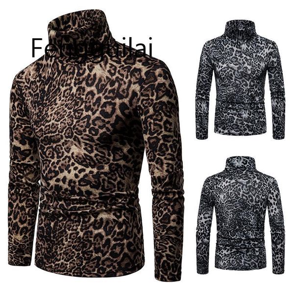 mens leopard print pullover turtleneck sweater 2020 autumn new high colalr sweaters pullovers men casual bottoming sweater male, White;black
mens leopard print pullover turtleneck sweater 2020 autumn new high colalr sweaters pullovers men casual bottoming sweater male, White;black