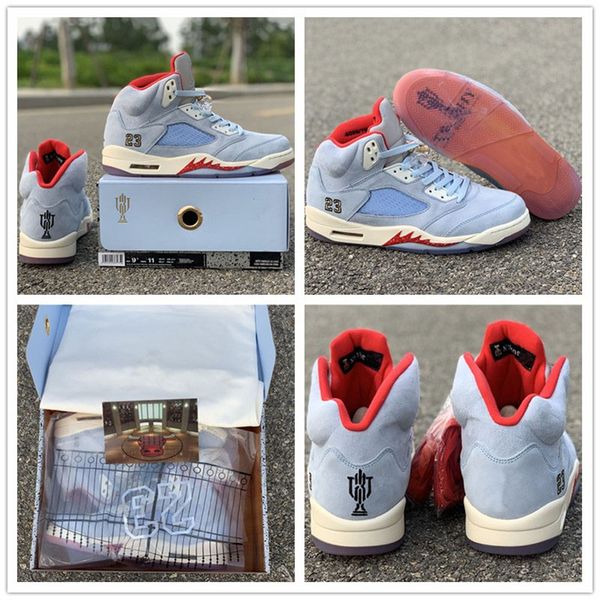 New Released Trophy Room x Basketball Shoes 5 Ice Blu Red Shark Designer Original Fashion Athletic Sports Sneakers Size 7.5-13
New Released Trophy Room x Basketball Shoes 5 Ice Blu Red Shark Designer Original Fashion Athletic Sports Sneakers Size 7.5-13