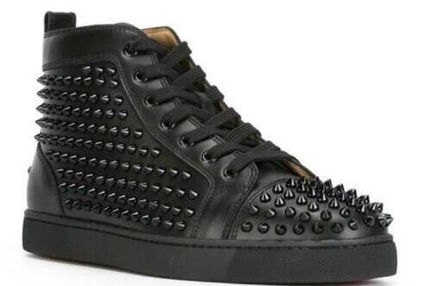 studded spikes casual flats red bottom luxury shoes new for men and women party designer sneakers lovers genuine leather, Black
studded spikes casual flats red bottom luxury shoes new for men and women party designer sneakers lovers genuine leather, Black