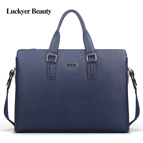 luckyer beauty designer brand business men portfolio genuine leather 15" lapbriefcase fashion shoulder messenger bags
luckyer beauty designer brand business men portfolio genuine leather 15" lapbriefcase fashion shoulder messenger bags