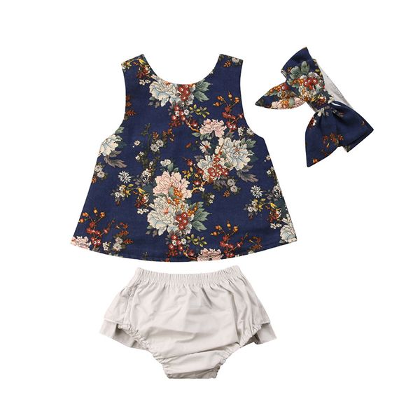 baby clothes set newborn toddler baby girl sleeveless floral vest back cross +ruffles shorts baby bloomers headband 3pcs clothing set, White
baby clothes set newborn toddler baby girl sleeveless floral vest back cross +ruffles shorts baby bloomers headband 3pcs clothing set, White