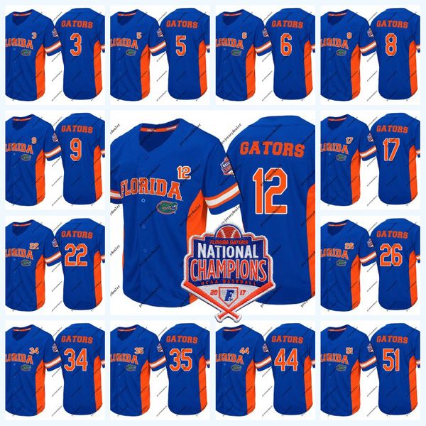Florida Gators 2017 National Champions Baseball Jersey For Mens Womens Youth NCAA College Baseball Jersey Double Stitched Name and Number
Florida Gators 2017 National Champions Baseball Jersey For Mens Womens Youth NCAA College Baseball Jersey Double Stitched Name and Number